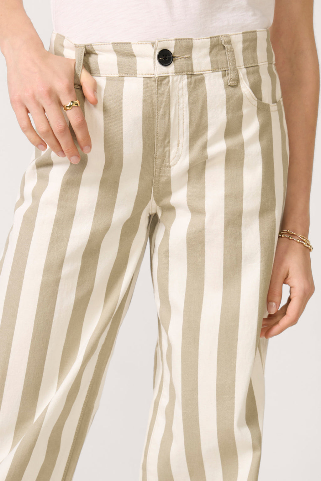 Maker Wide Leg Stripe Pant