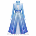 2025 Girls Dress Elsa 2 Kids Princess Cosplay Costume Fancy Children Gowns Vestidos Snow Queen Girl Carnival Costume