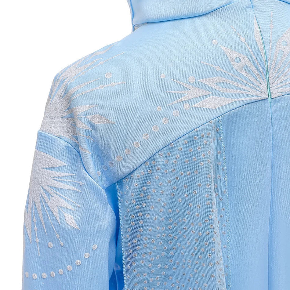 2025 Girls Dress Elsa 2 Kids Princess Cosplay Costume Fancy Children Gowns Vestidos Snow Queen Girl Carnival Costume