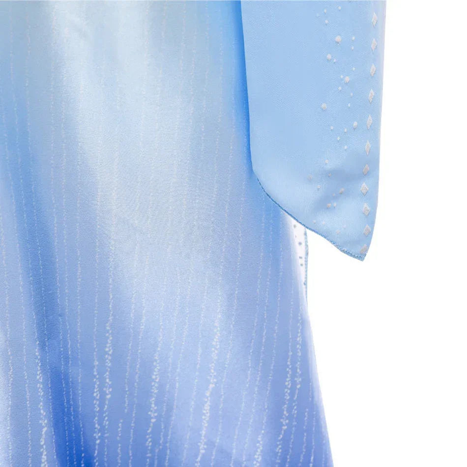 2025 Girls Dress Elsa 2 Kids Princess Cosplay Costume Fancy Children Gowns Vestidos Snow Queen Girl Carnival Costume