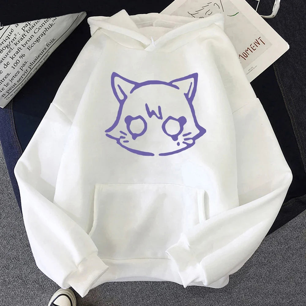 Genshin Impact Scaramouche Cat Hoodie Cute Women Korea Kawaii Wanderer Hoodies Unisex Autumn Winter Casual Pullovers Sweatshirts