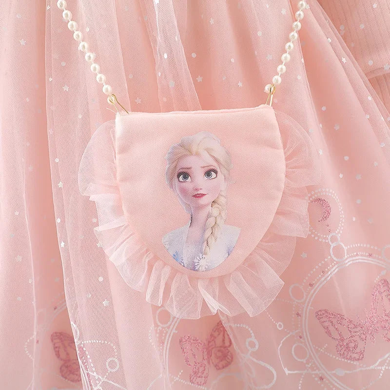 Elsa Princess Dress Baby Girls Dress Kids Dress Party Long-sleeved For Children Frozen Formal Evening Dress 3-8Y