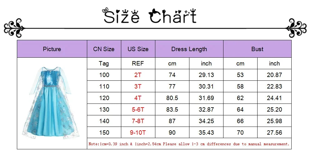 Girls Snow Queen Elsa Kids Costumes for Girl 2025 Carnival Party Prom Gown Robe-Playing Children Clothing Toddler Princess Dress