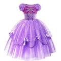 Little Girl Sofia Princess Ball Gown Role Play Delicate Carnival Costume Junior Catoon TV Series Heroine Dress Birthday Party