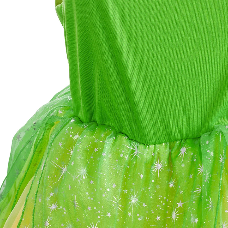 Kids Belle Costume Girl Halloween Princess Cosplay Party Dress Children Rapunzel Cinderella Anna Elsa Encanto Birthday Clothes
