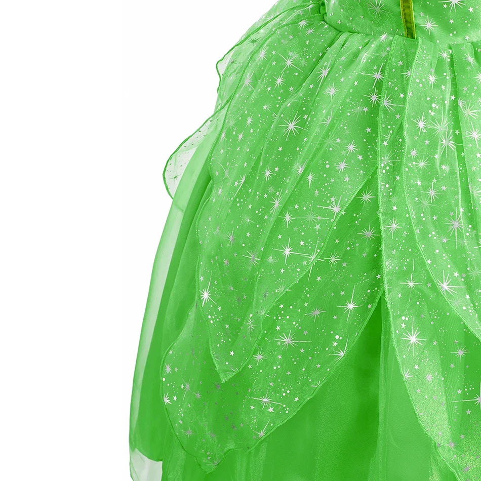 Kids Belle Costume Girl Halloween Princess Cosplay Party Dress Children Rapunzel Cinderella Anna Elsa Encanto Birthday Clothes