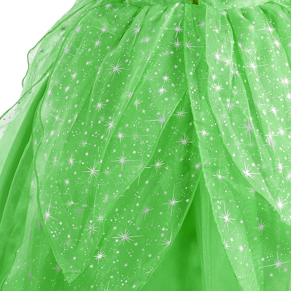 Girls Elsa Anna Dress Children Princess Carnival Dress Kids Jasmine Rapunzel Pageant Flower Disguise Cosplay Christmas Costume