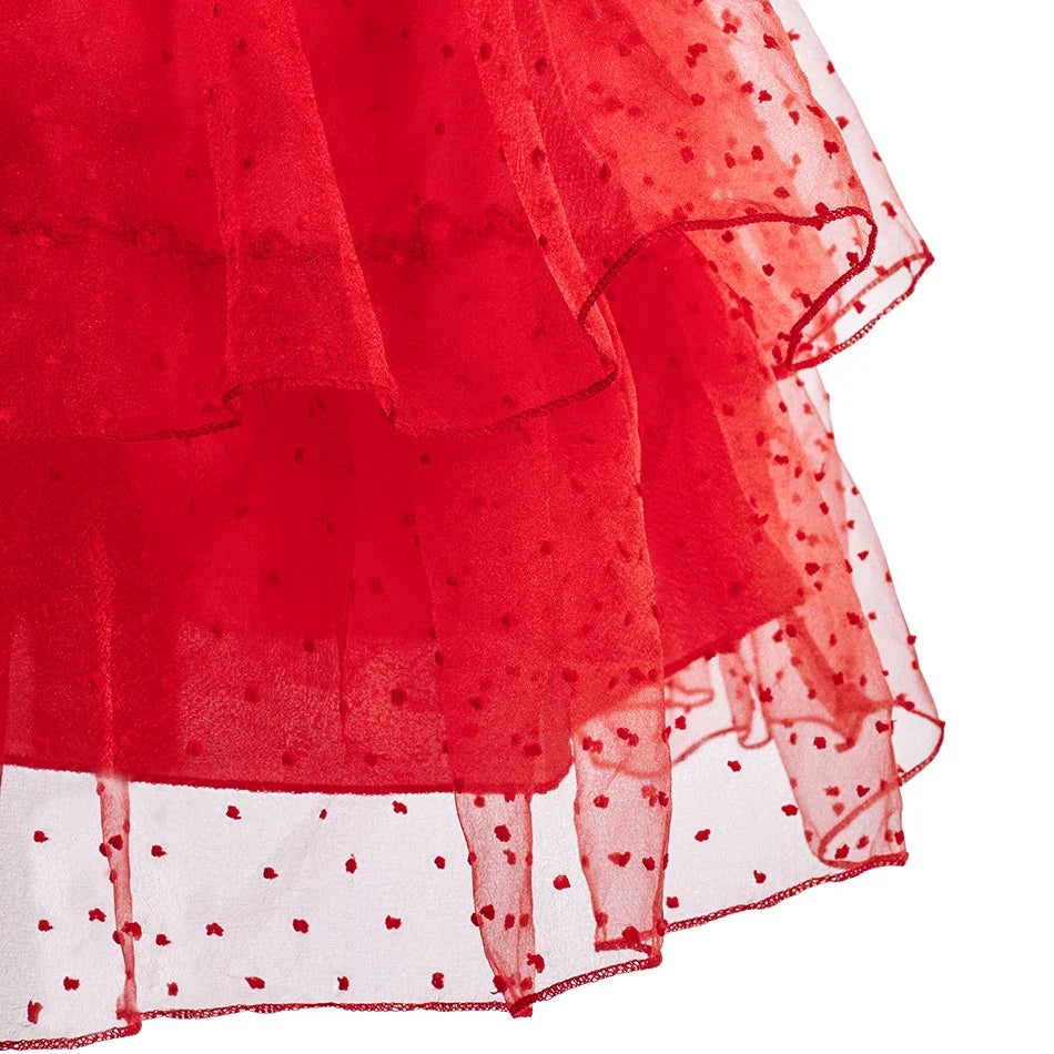 Girls Little Mermaid Aurora Costume Children Ariel Sleeping Beauty Dress Kids Peach Wedding Pink Fantasy Princess Disguise