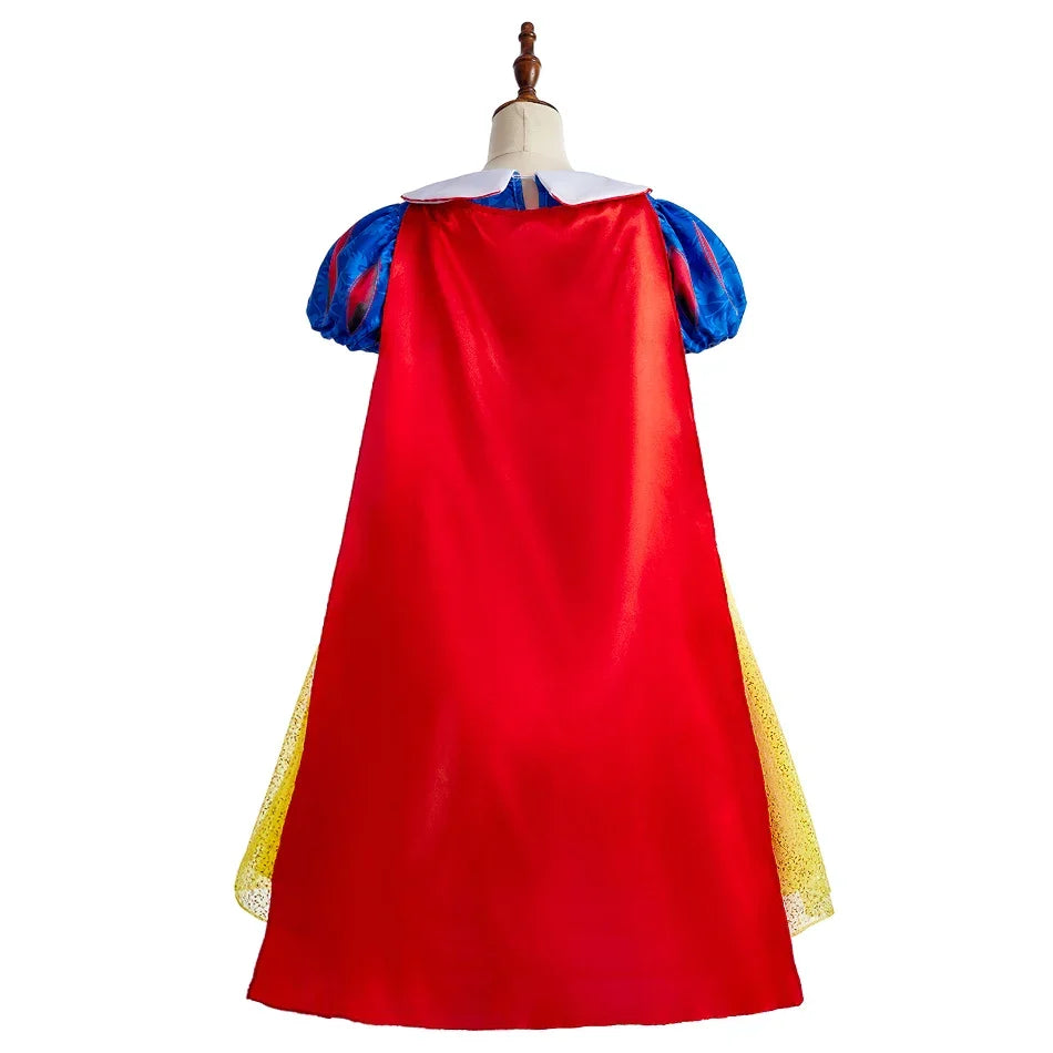 Anna Elsa Costume Children Princess Dress for Girls Kids Cosplay Snow White Christmas Carnival Party Disguise Outfit