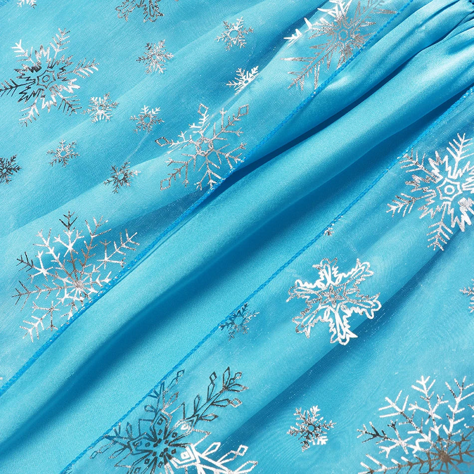 Girls Snow Queen Elsa Kids Costumes for Girl 2025 Carnival Party Prom Gown Robe-Playing Children Clothing Toddler Princess Dress