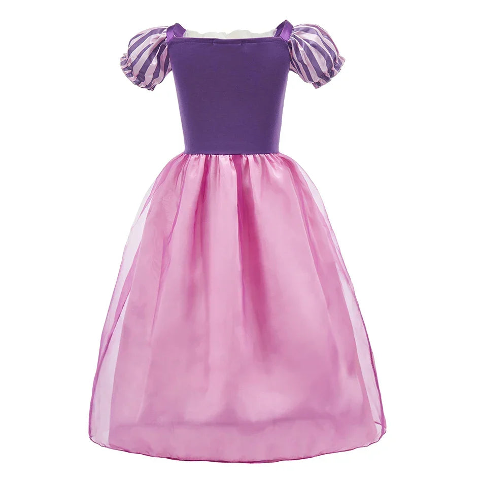 Girls Costume Children Cosplay Princess Dress Kids Halloween Birthday Pageant Party Rapunzel Dress Girl Carnival Tangled Clothes