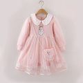 Elsa Princess Dress Baby Girls Dress Kids Dress Party Long-sleeved For Children Frozen Formal Evening Dress 3-8Y