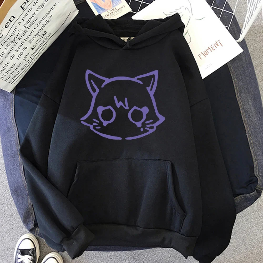 Genshin Impact Scaramouche Cat Hoodie Cute Women Korea Kawaii Wanderer Hoodies Unisex Autumn Winter Casual Pullovers Sweatshirts