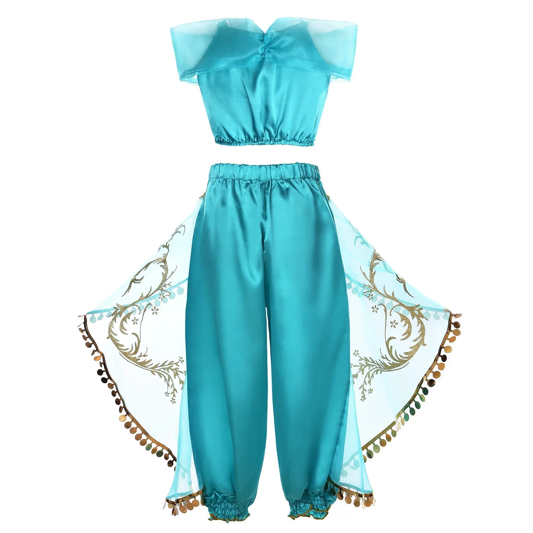 Aladding and the Magic Lamp Jasmine Fairy Costume Princess Dress up for Little Girl Fancy 2026 Halloween Carnival Cosplay Outfit