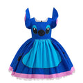 Girls Stitch Cosplay Dress Cute Cartoon Movie Style Costume for Halloween Carnival Stage Performances & Kids' Dress-Up