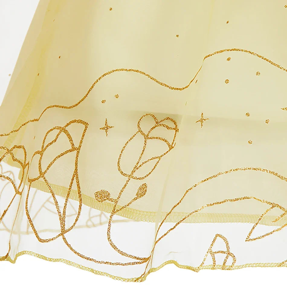 Rapunzel Dress for Girls Cinderella Belle Dress Up Fantasy Children Birthday Party Princess Costume Kids Halloween Clothes
