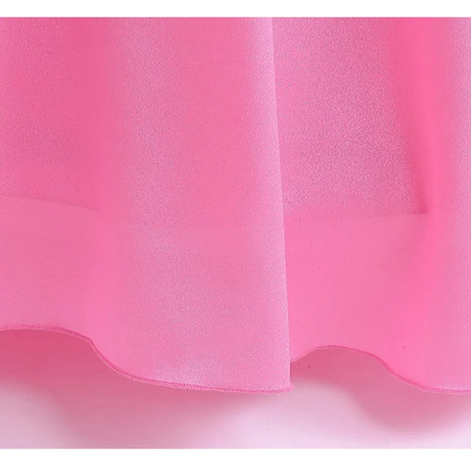 Girls Little Mermaid Aurora Costume Children Ariel Sleeping Beauty Dress Kids Peach Wedding Pink Fantasy Princess Disguise
