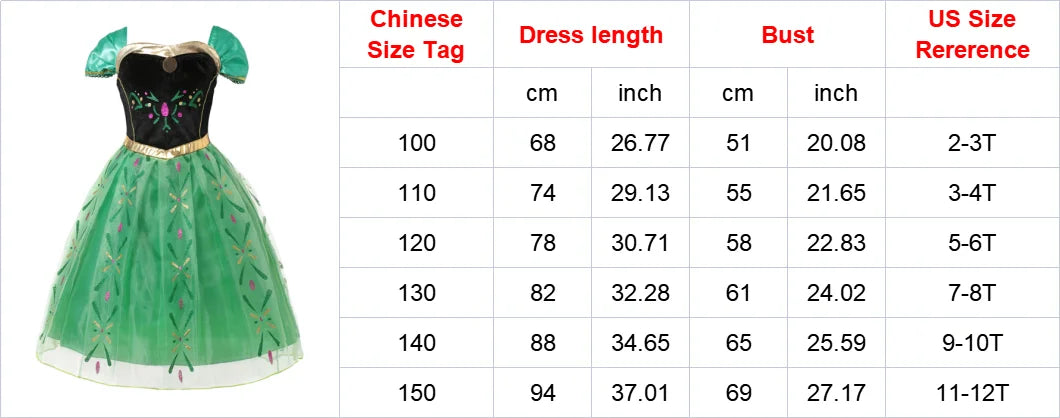 Girls Elsa Anna Dress Children Princess Carnival Dress Kids Jasmine Rapunzel Pageant Flower Disguise Cosplay Christmas Costume