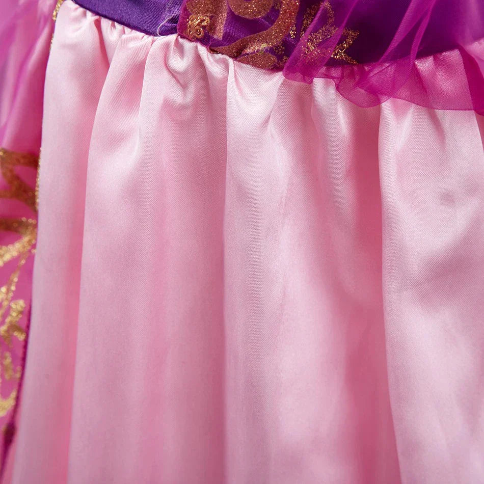 Girls Costume Children Cosplay Princess Dress Kids Halloween Birthday Pageant Party Rapunzel Dress Girl Carnival Tangled Clothes
