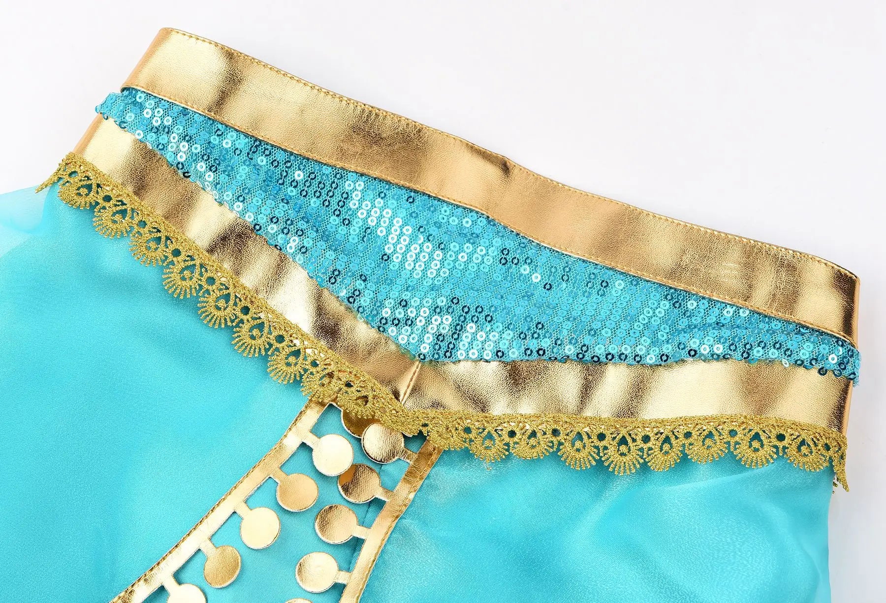Aladding and the Magic Lamp Jasmine Fairy Costume Princess Dress up for Little Girl Fancy 2026 Halloween Carnival Cosplay Outfit