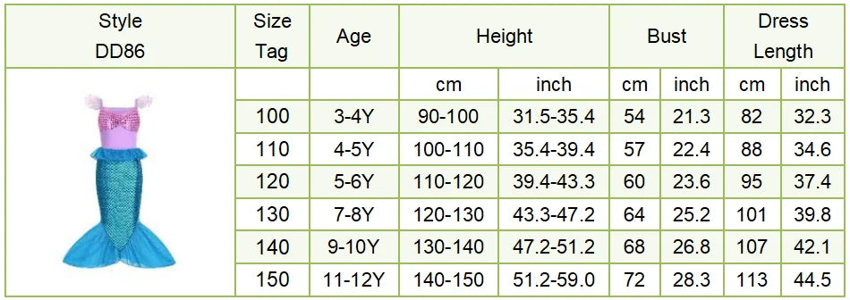 Kids Belle Costume Girl Halloween Princess Cosplay Party Dress Children Rapunzel Cinderella Anna Elsa Encanto Birthday Clothes