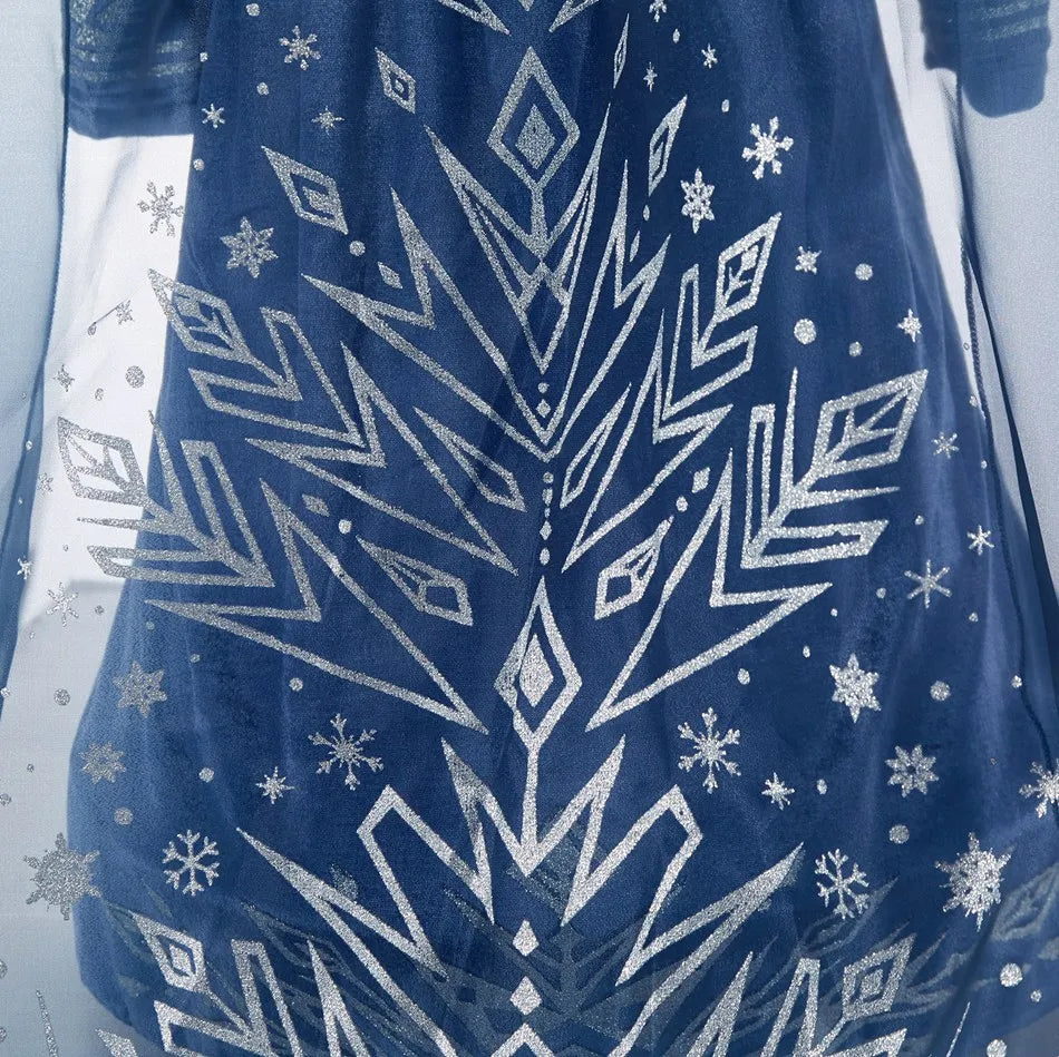 Children Snow Queen Princess Dress Winter Girl Elsa Costume Carnival Birthday Holiday Party Dress Kids New Outfit Clothes