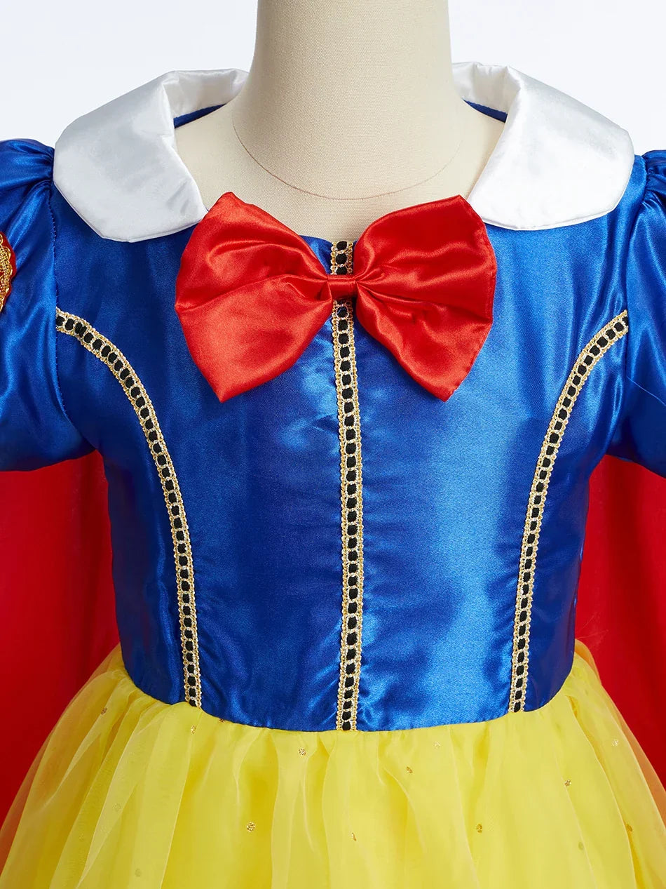 Girl Anna Elsa Dress Kids Halloween Cosplay Costume Children Princess Dresses Carnival Birthday Elegant Party Clothes 3-10 Years