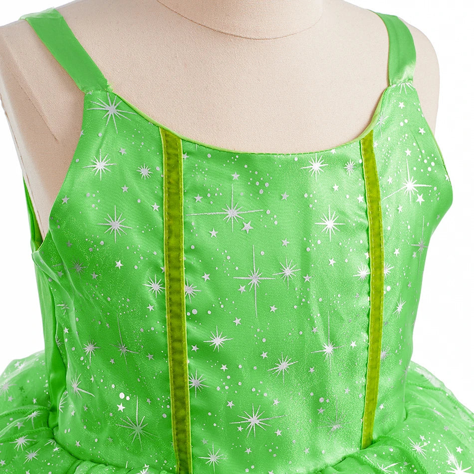 Kids Belle Costume Girl Halloween Princess Cosplay Party Dress Children Rapunzel Cinderella Anna Elsa Encanto Birthday Clothes