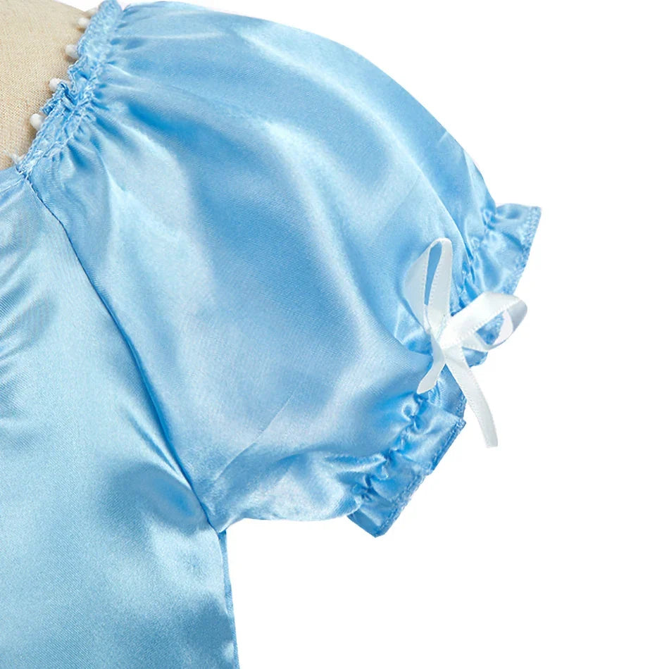 Rapunzel Dress for Girls Cinderella Belle Dress Up Fantasy Children Birthday Party Princess Costume Kids Halloween Clothes