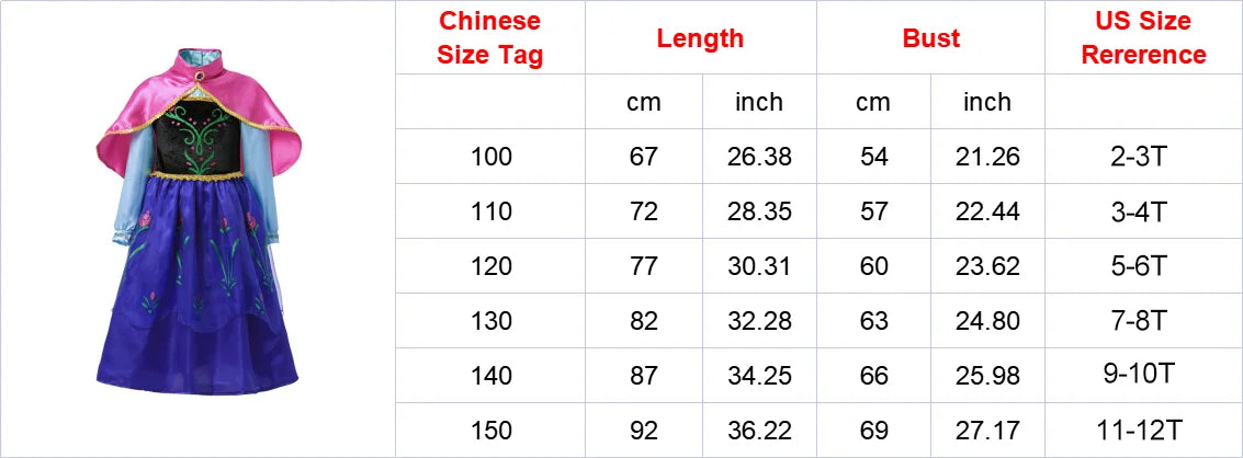 Girls Elsa Anna Dress Children Princess Carnival Dress Kids Jasmine Rapunzel Pageant Flower Disguise Cosplay Christmas Costume