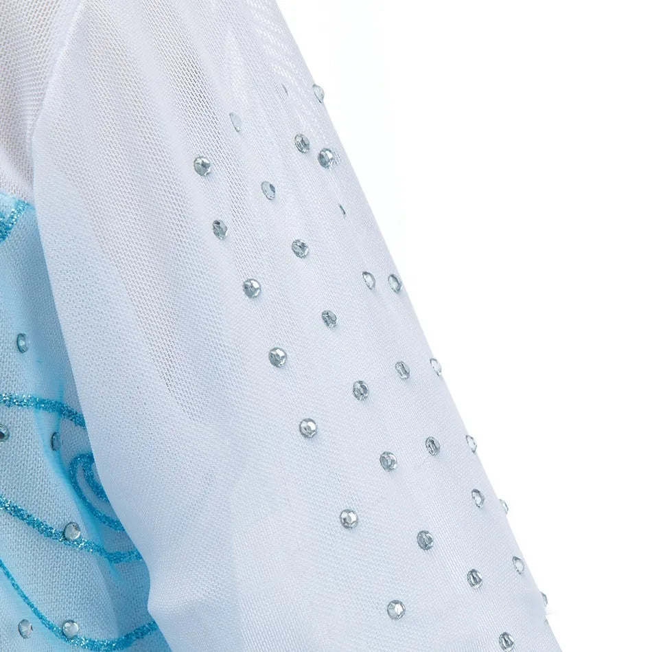3 4 5 6 7 8 9 10 Years Children Princess Dress Kids Elsa Cosplay Dress Up Little Girls Summer Costume Halloween Party Clothing