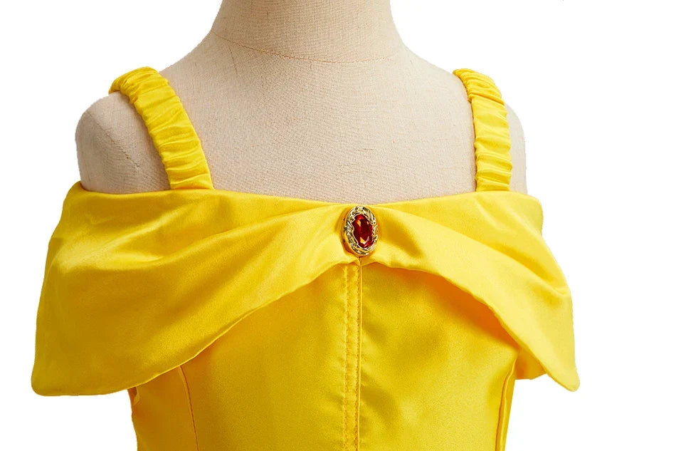 Girl Anna Elsa Dress Kids Halloween Cosplay Costume Children Princess Dresses Carnival Birthday Elegant Party Clothes 3-10 Years