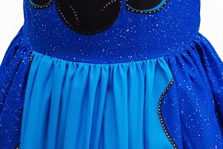Girls Stitch Cosplay Dress Cute Cartoon Movie Style Costume for Halloween Carnival Stage Performances & Kids' Dress-Up