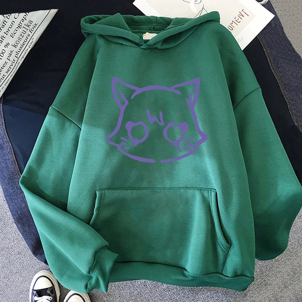 Genshin Impact Scaramouche Cat Hoodie Cute Women Korea Kawaii Wanderer Hoodies Unisex Autumn Winter Casual Pullovers Sweatshirts