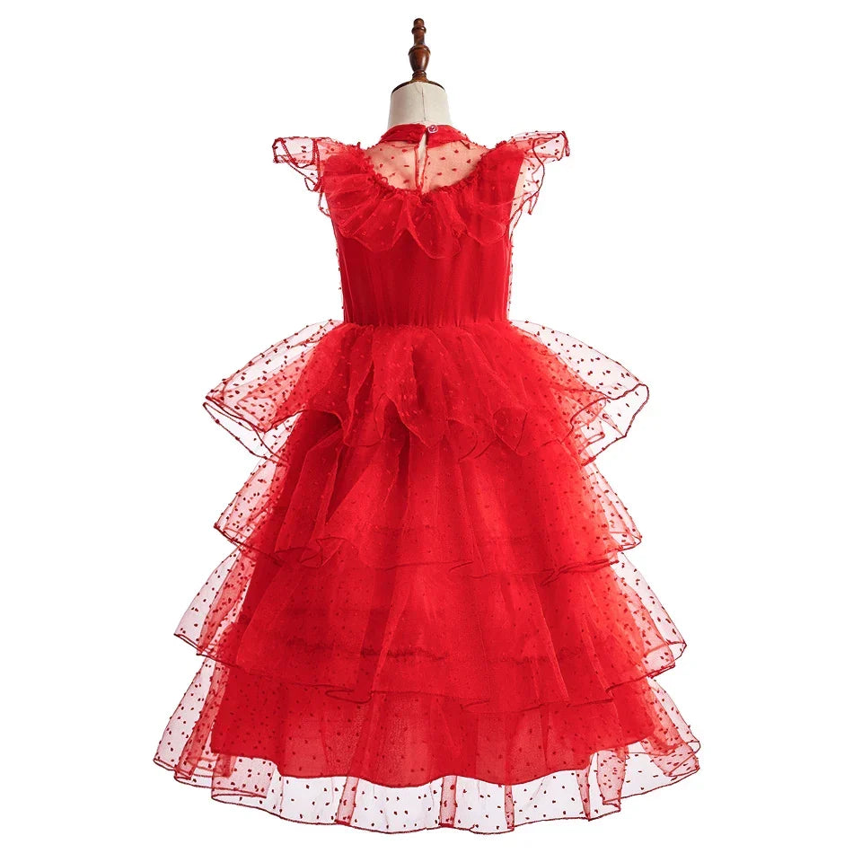 Girls Little Mermaid Aurora Costume Children Ariel Sleeping Beauty Dress Kids Peach Wedding Pink Fantasy Princess Disguise