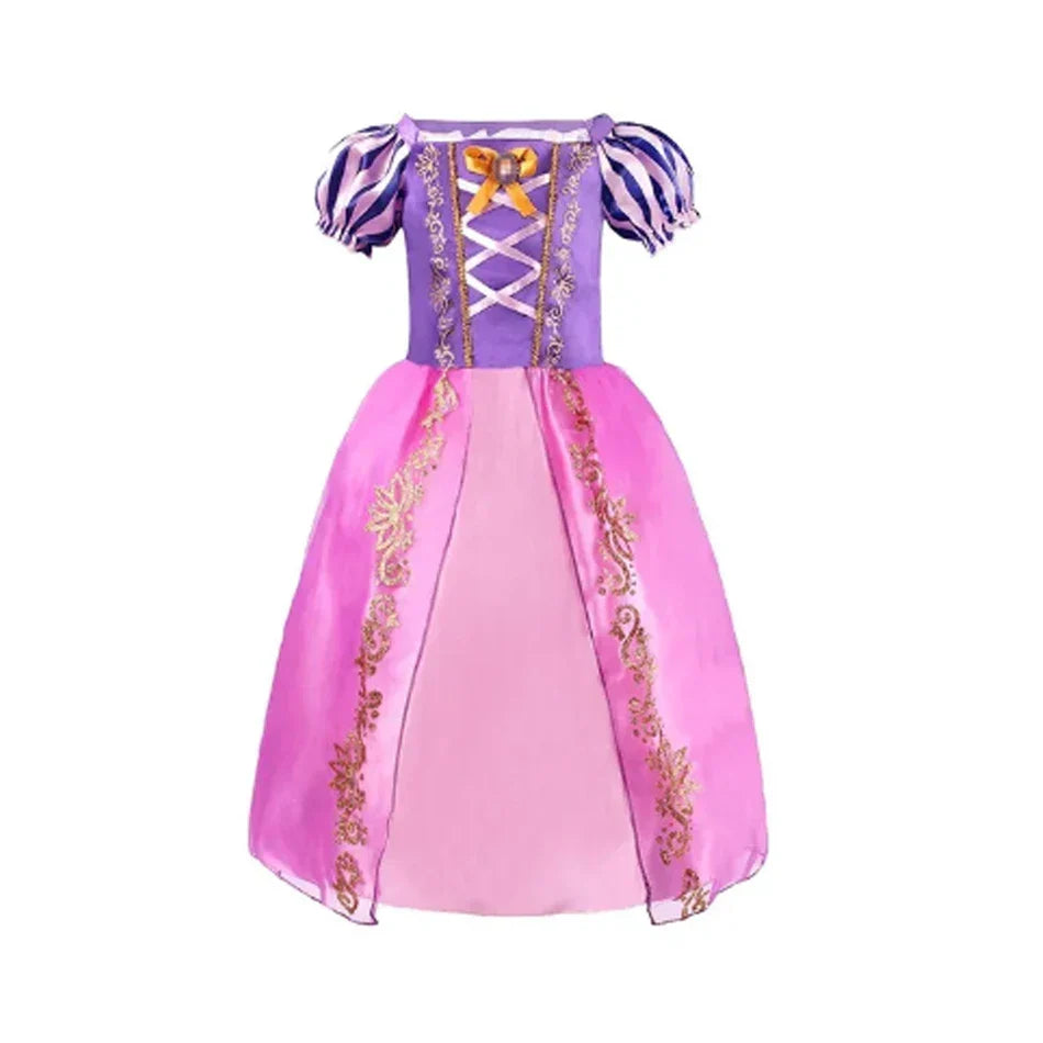 Girls Elsa Anna Dress Children Princess Carnival Dress Kids Jasmine Rapunzel Pageant Flower Disguise Cosplay Christmas Costume
