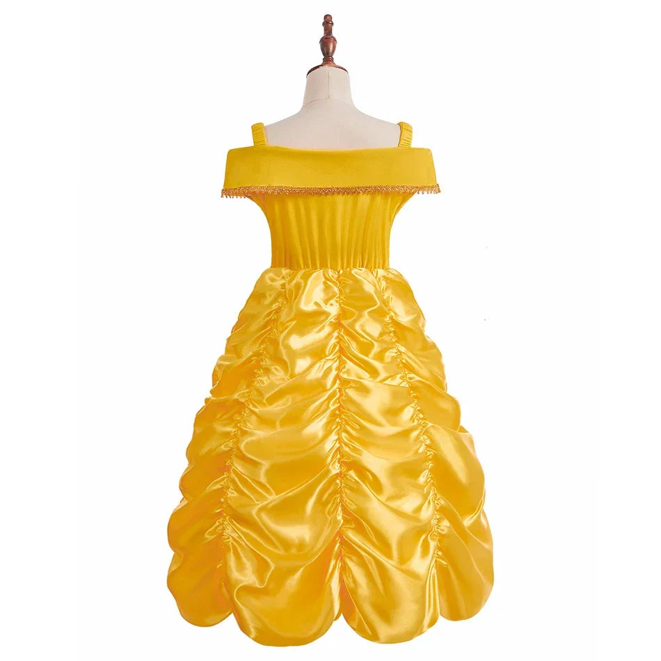 Anna Elsa Costume Children Princess Dress for Girls Kids Cosplay Snow White Christmas Carnival Party Disguise Outfit