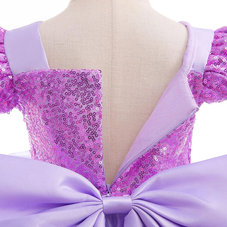 Anna Elsa Costume Children Princess Dress for Girls Kids Cosplay Snow White Christmas Carnival Party Disguise Outfit