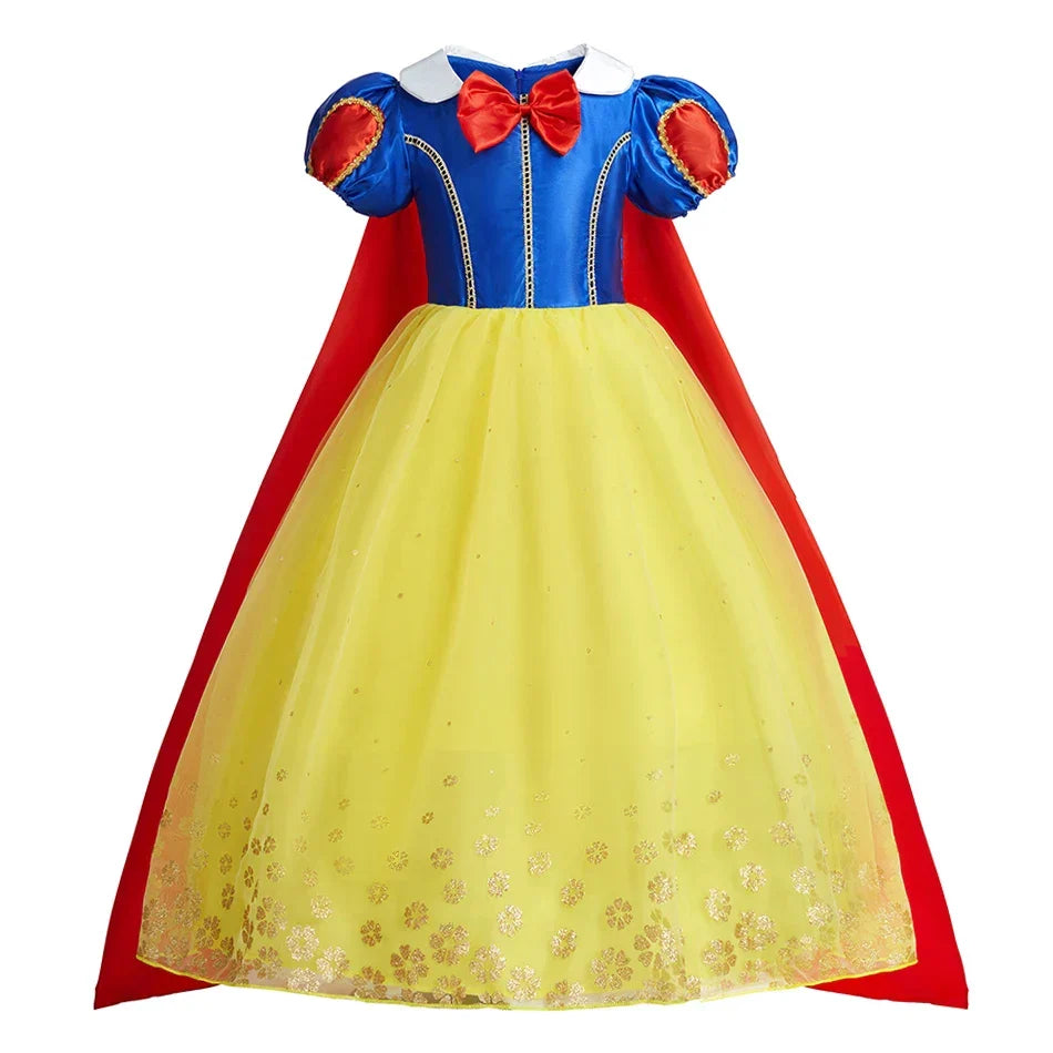 Girl Anna Elsa Dress Kids Halloween Cosplay Costume Children Princess Dresses Carnival Birthday Elegant Party Clothes 3-10 Years