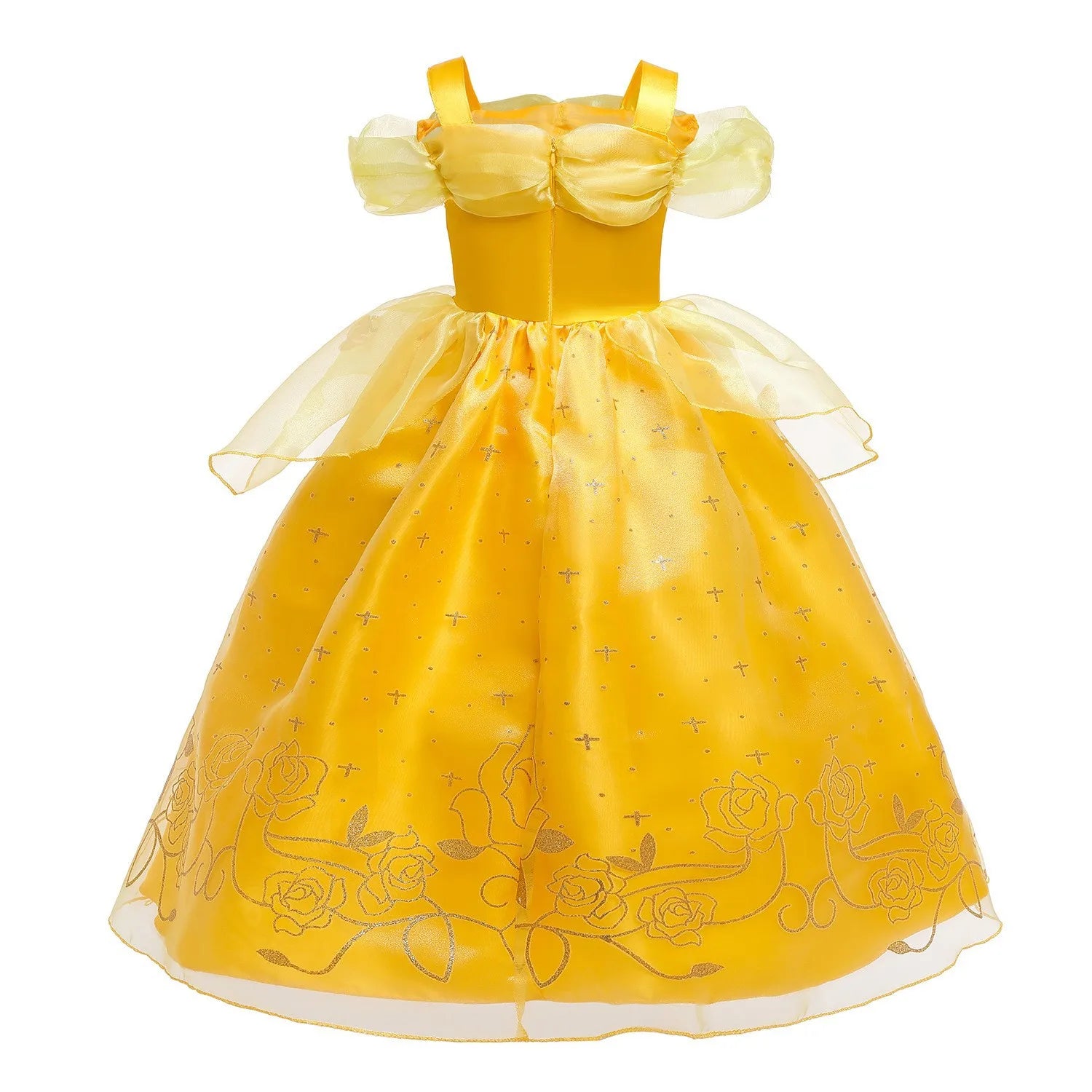2026 Kid England Style Belle Deluxe Princess Costume Carnival Apparel Birthday Party Carnival Beauty and Beast Cosplay Dress