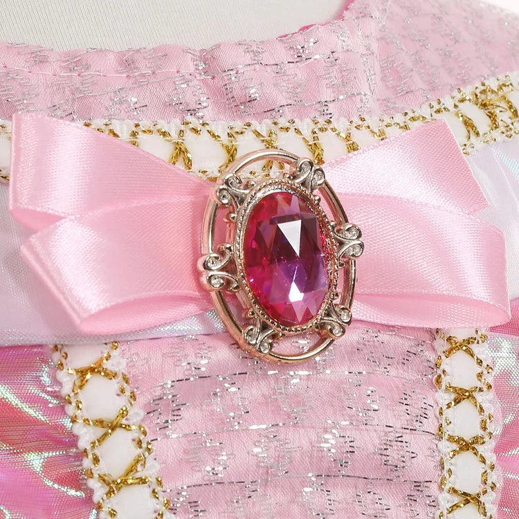 3 4 5 6 7 8 Yrs Sleeping Beauty Carnival Dress up Girls Aurora Cosplay Halloween Apparel Princess Toddler Christmas Ball Gown