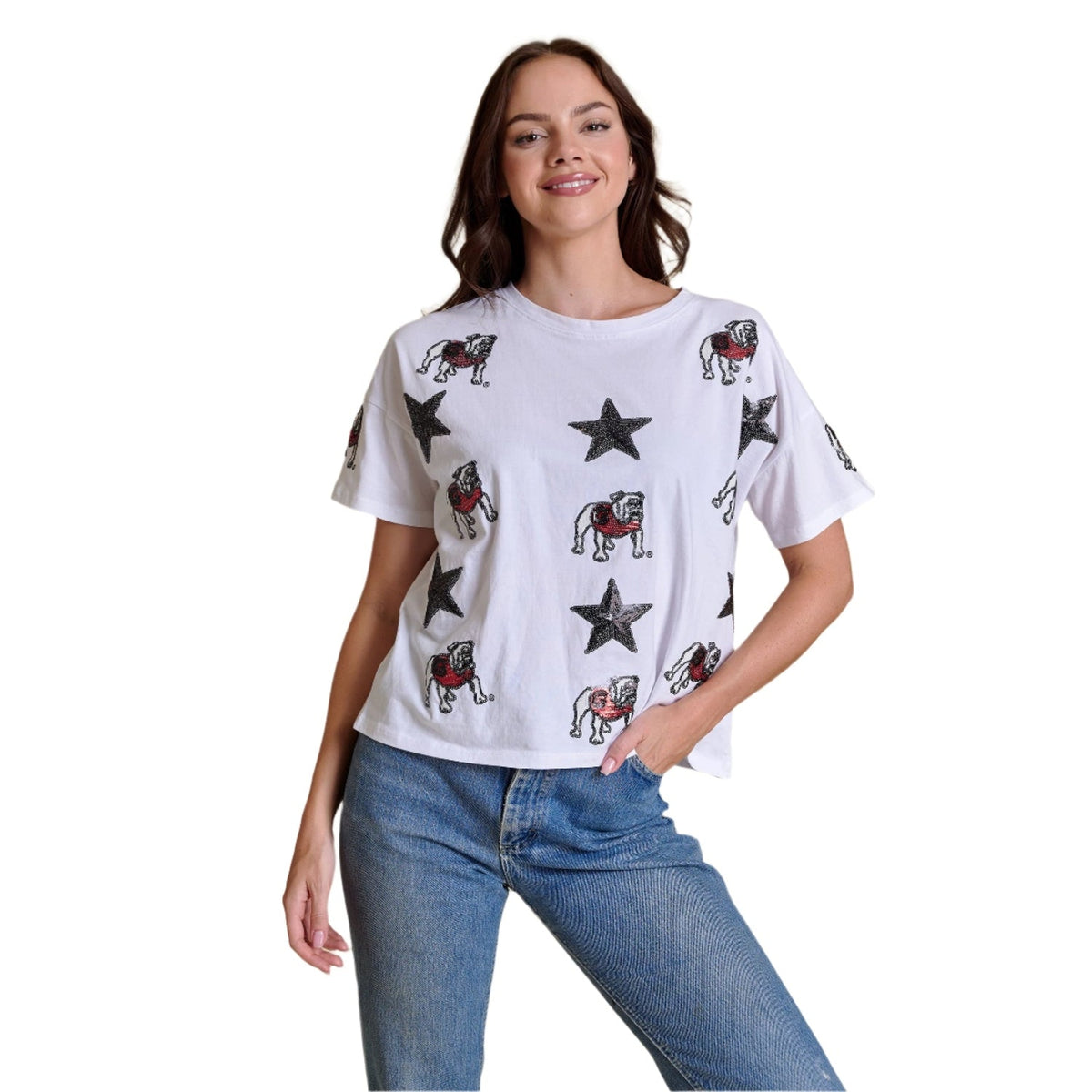 Women's The All Over Sequin Boxy Tee