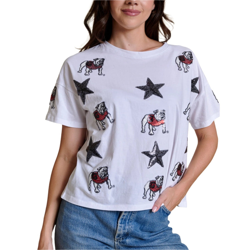Women's The All Over Sequin Boxy Tee