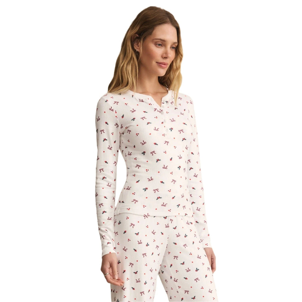 Women's Holly Long Sleeve Pointelle Top