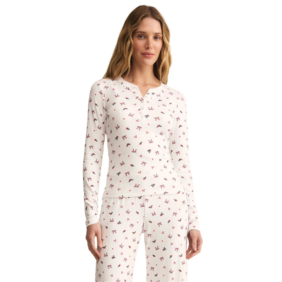 Women's Holly Long Sleeve Pointelle Top